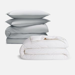 Brooklinen Washed Classic Percale Duvet Set Bundle