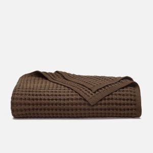 Brooklinen Chunky Waffle Knit Throw Blanket