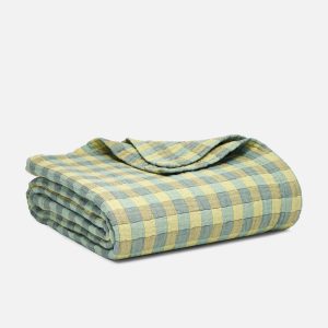 Brooklinen Breezeweave Cotton Gingham Bed Blanket