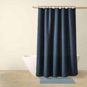 Brooklinen Dreamweave Waffle Shower Curtain