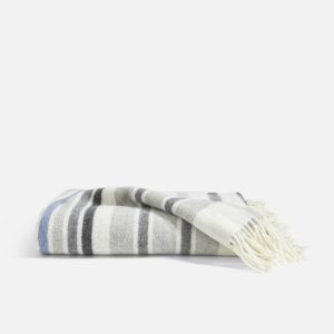 Brooklinen Striped Lambswool Throw Blanket